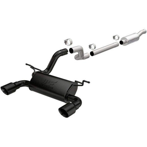Magnaflow 18-C WRANGLER JL STAINLESS STEEL CATBACK EXHAUST SYSTEM WITH SPLIT REA 19417 - main
